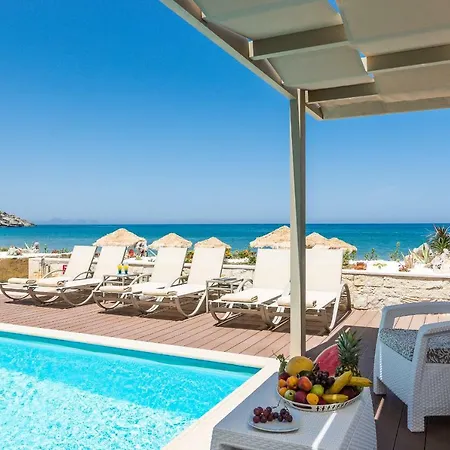 Iris Luxury Beach Front Residence With Pool & Bbq, By Thinkvilla Rethymno Exterior foto